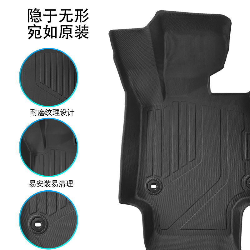 Aplicable a Japón 21 - 24 TOYOTA TOYOTA RAV4 timón derecho 3D todo el tiempo material XPE almohadilla de pie de automóvil