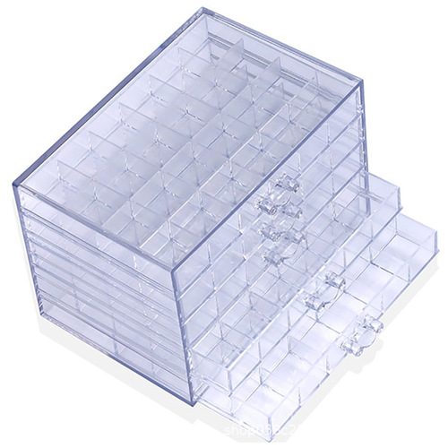 Nail Art Storage Box Decor Box Jewelry Box Multi-functional Multi-compartment Transparent Drawer-style Desktop Storage and Organizing Box