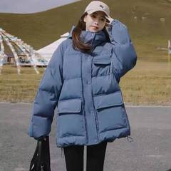 2025新款学生韩版棉服女潮秋冬加厚棉袄百搭面包服连帽棉衣潮