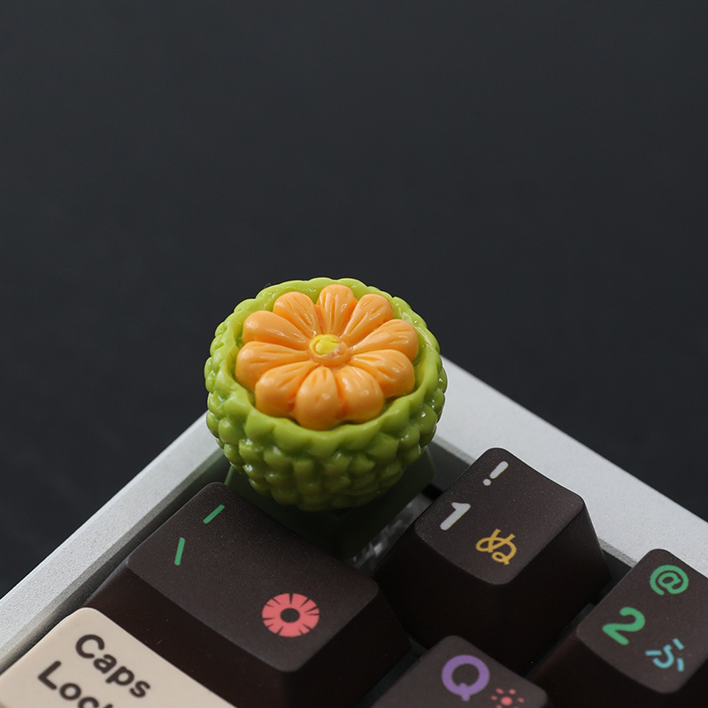 In-Stock Cute Fruit Mechanical Keycap Personalized Single Resin Keycap Mechanical Keyboard Durian Cap Stress Relief Keycap