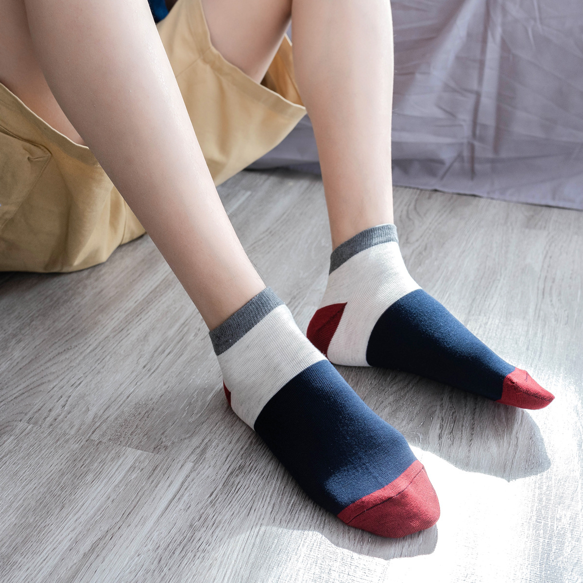summer New products Thin section man Shallow mouth Solid Cotton Socks leisure time Low ventilation Sweat Boat socks Manufactor wholesale