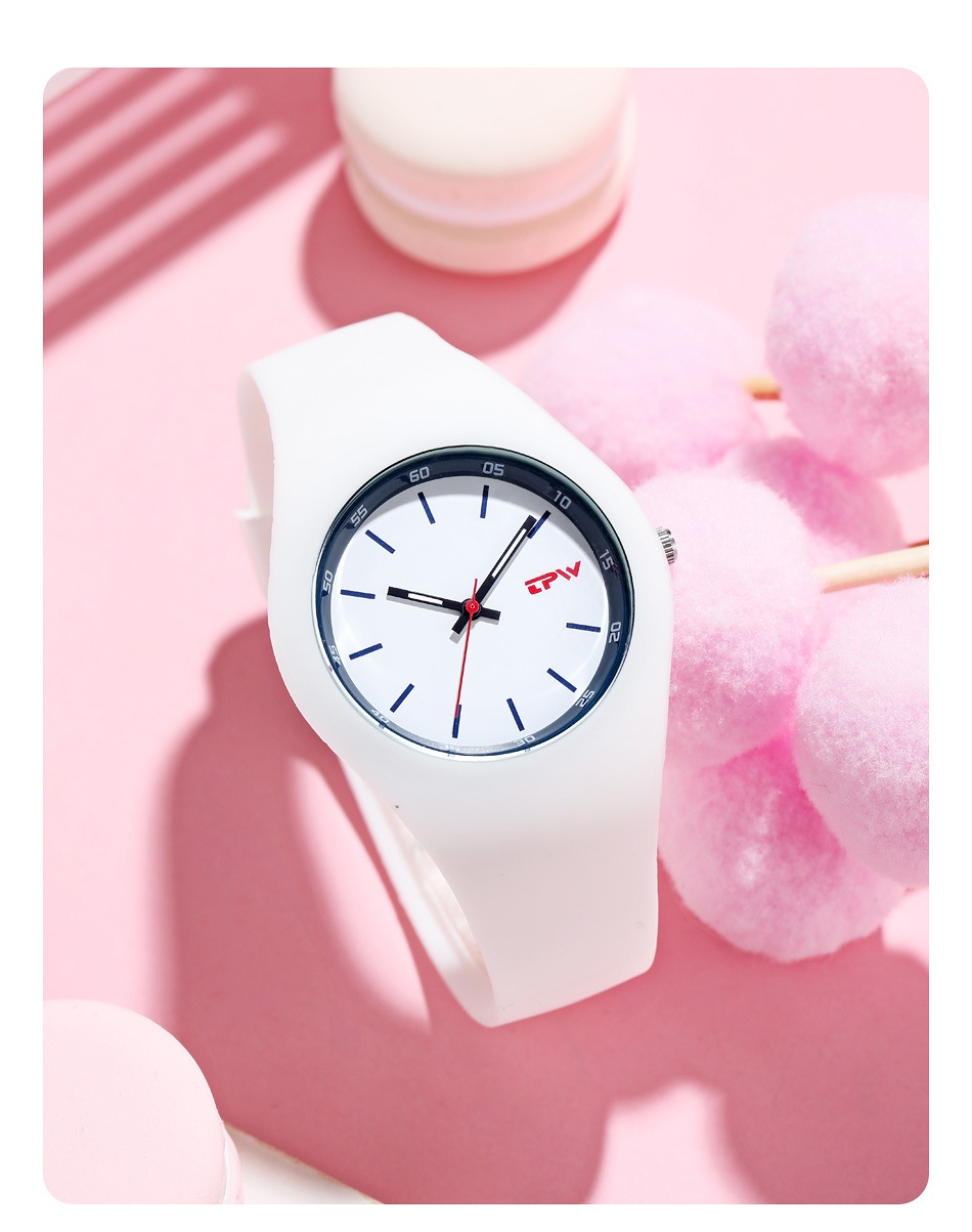 Watches for Women Girls Student Couples Ultra-Light Waterproof Lady Sports Silicone Strap Wrist Watch Fashion Simple Nurse Quartz Analogue Wristwatch_voghion.com