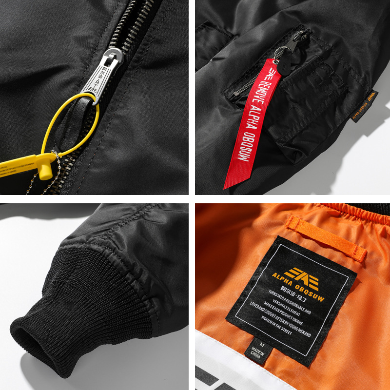 アルファ・マーティン潮牌パイロットジャケット男性秋の薄い野球服ma 1古典的な国境を越えた対外貿易