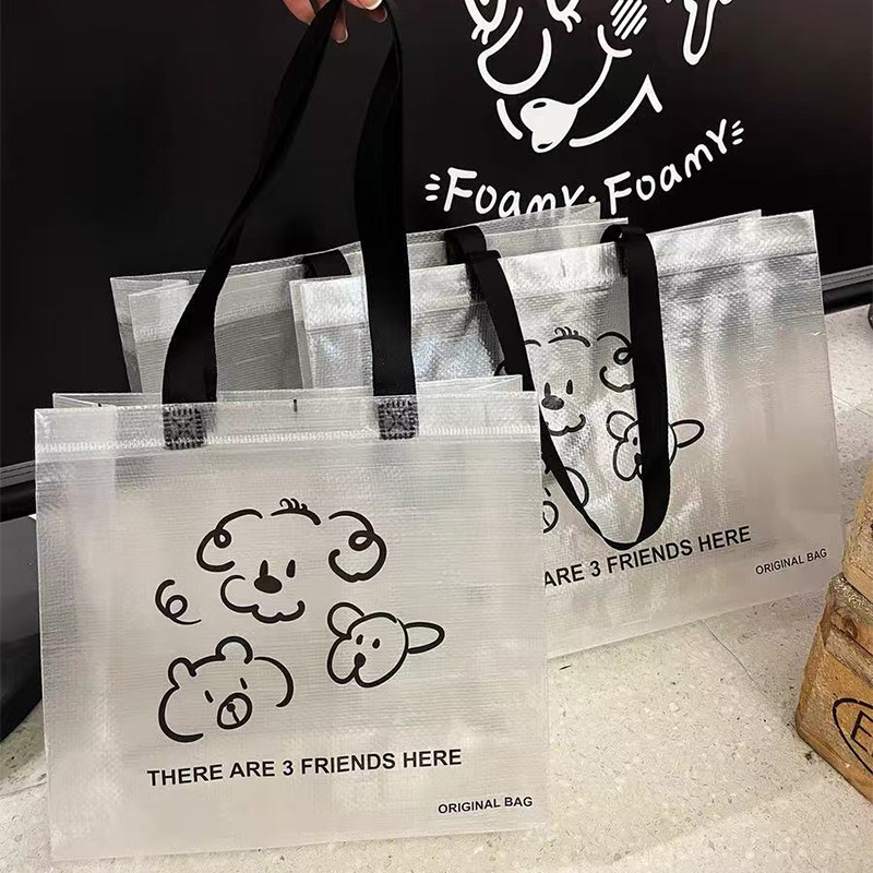 투명한 색상, 적층된 입체 가방, 32*28*10