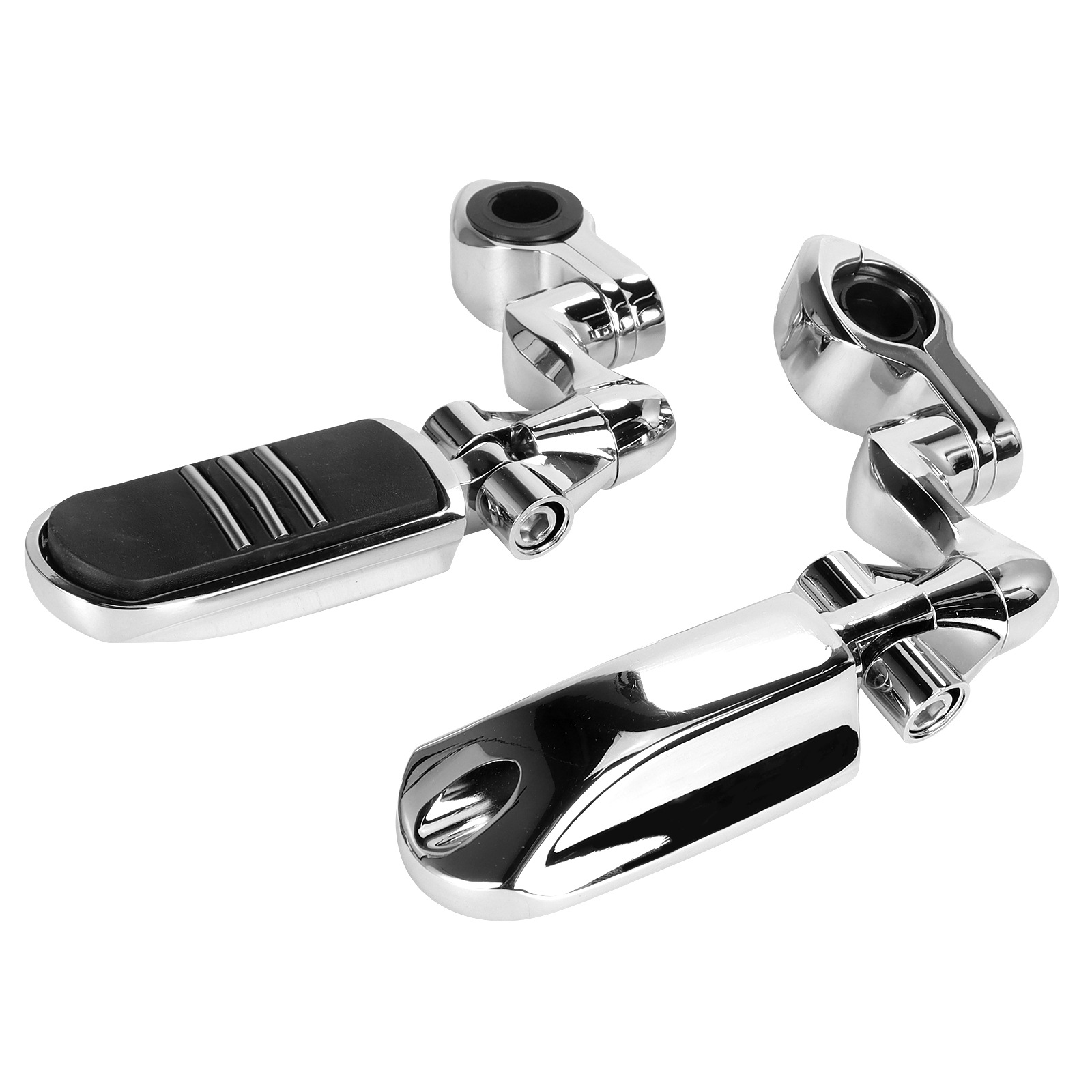 Harley Street Glide Motorcycle Modified Rubber Short Pedal Set Footrest Guard Bar Rest Bracket
