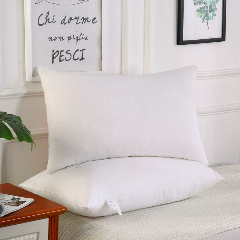 酒店护颈枕芯全棉护颈椎枕头芯单人宿舍学生枕头贴颈酒店同款侧睡