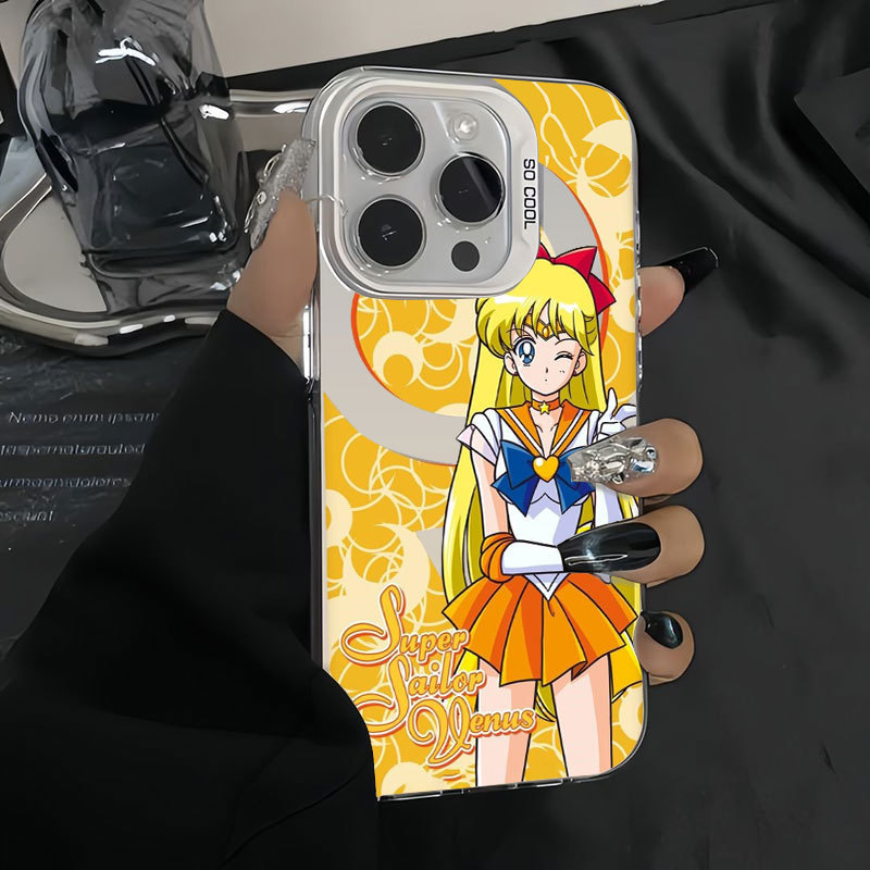 美少女战士适用于苹果15欧美17promax手机壳iphone16卡通14少女13|undefined