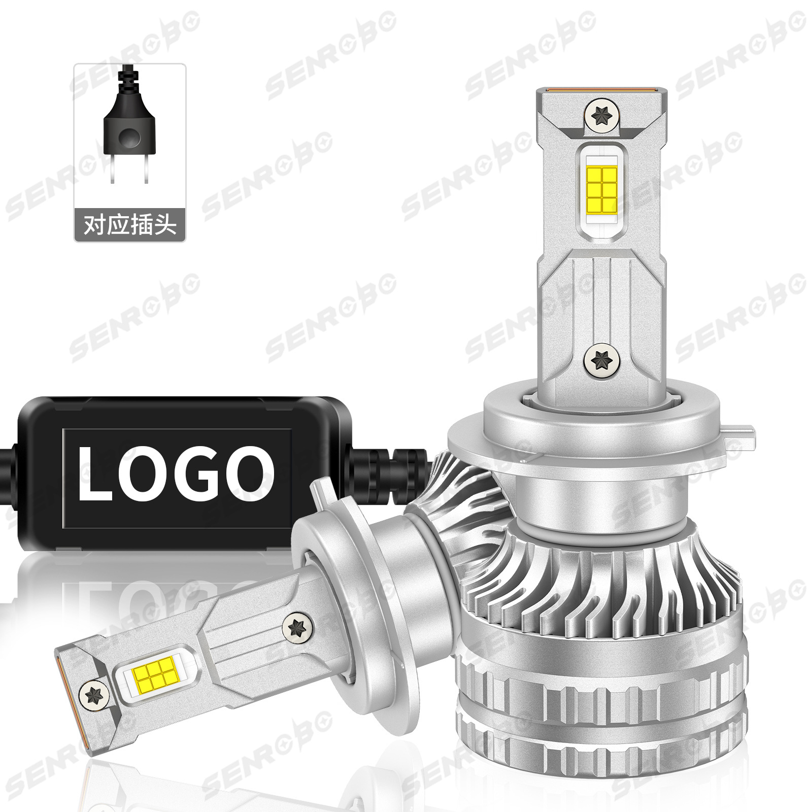 Ventas transfronterizas en caliente led faro de automóvil H1 H7 ultra brillante concentrador de luz H4 lejos y cerca en un faro de automóvil reforma de lámpara