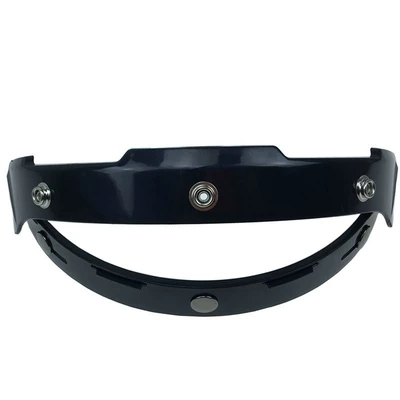 Retro Helmet Lens Holder Hat Brim Holder Retro Helmet 3/4 Helmet Three-Button Holder Bubble Mirror (Motorcycle Safety Supplies) - black-bracket