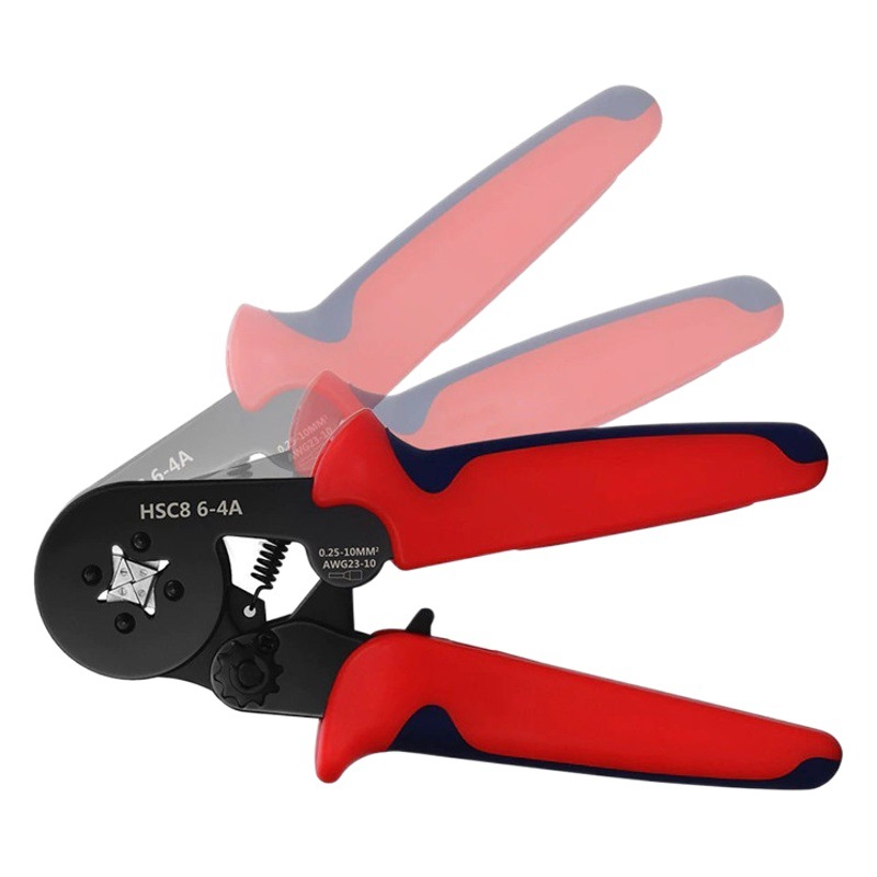 Transfronterizo dedicado HSC8 6-4AB alicates que prensan de cuatro lados de estilo europeo tipo de tubo pre-aislado terminal patente de la UE