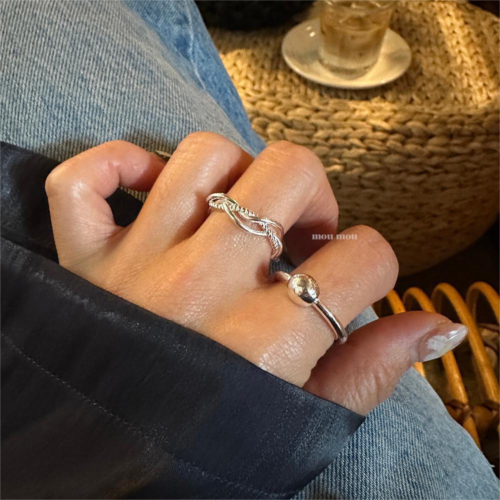 6g Weight Open Rings Classification 1 Piece Quantity Holiday, Travel, Daily Occasion 925 Sterling Silver Material Heart Shape Pattern Women's Gender Casual, Elegant, Streetwear Style 925 Sterling Silver Heart Shape Open Rings 3