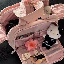 手提化妆包大容量新款分区收纳化妆品多功能便携外出旅行洗漱