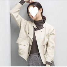 新款皮衣女百搭休闲宽松原宿风女士皮夹克短款机车小外套潮洋气