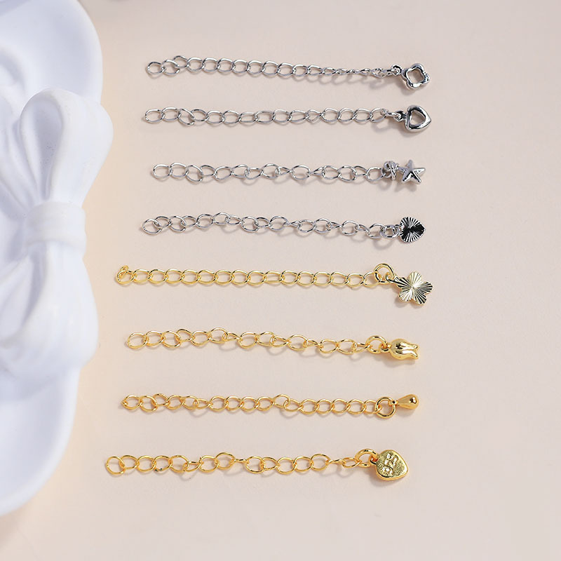 Color-Preserving Tail Chain Extension Chain Wholesale Copper Plated with 18K Real Gold Adjustable Chain DIY Bracelet Necklace Extension Chain Jewelry Accessories Color-Preserving Tail Chain Extension Chain Wholesale Copper Plated with 18K Real Gold Adjustable Chain DIY Bracelet Necklace Extension Chain Jewelry Accessories