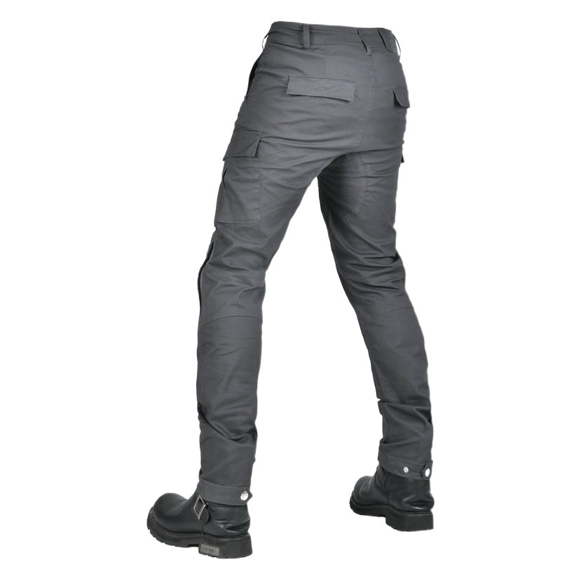 VOLERO motocicleta Four Seasons pantalones de ciclismo resistentes a las caídas pantalones transpirables de cintura alta overoles de motocicleta retro gris pantalones resistentes a las caídas