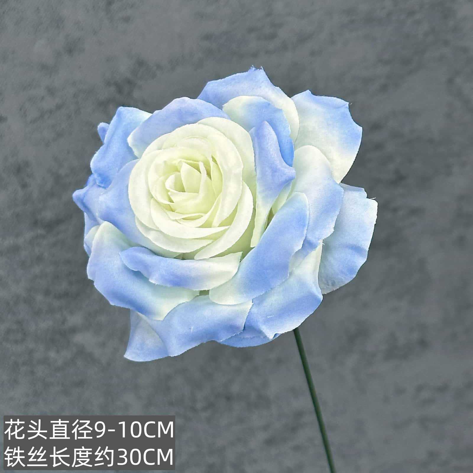 Flor de rosa simulada franela de una sola mano cascada de rosas flor simulada boda decoración del hogar decoración flor falsa al por mayor