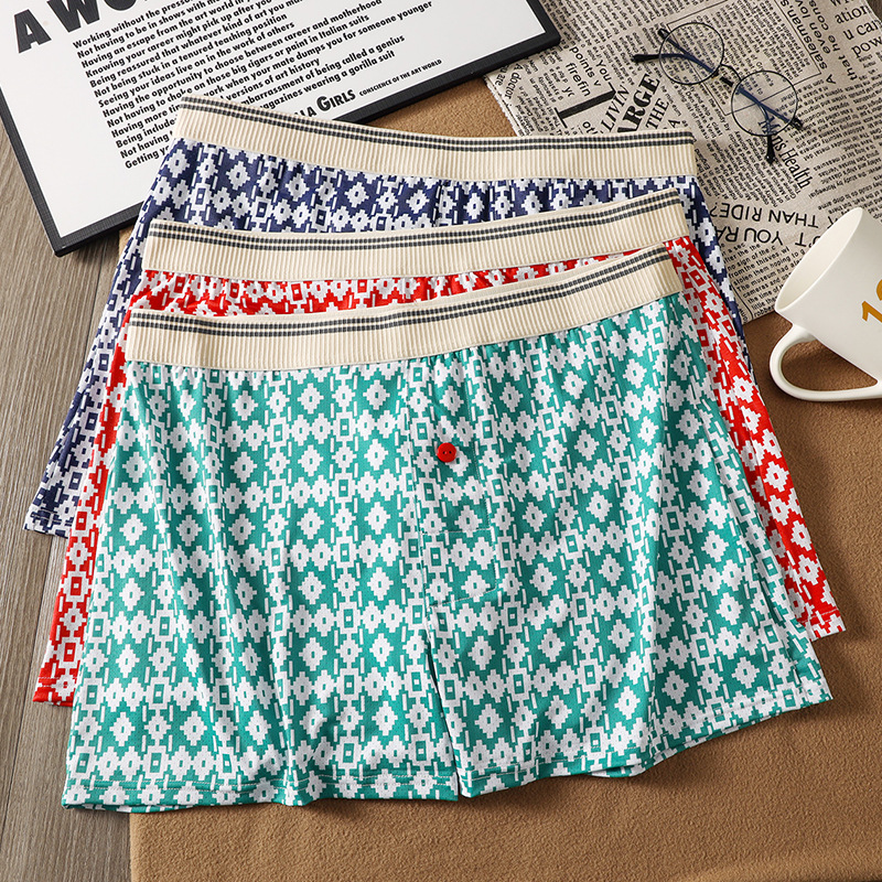 Pantalones interiores de hombre de hielo de alta calidad, pantalones de cuatro cuadrados, pantalones deportivos de ángulo plano, pantalones cortos de hombre, procesamiento personalizado