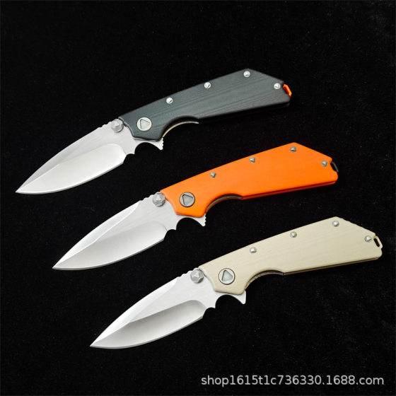 Cross-border Hot Selling Micro Technology DOC Outdoor High Hardness Folding Knife D2 Tactical Camping Camping Portable EDC Knife