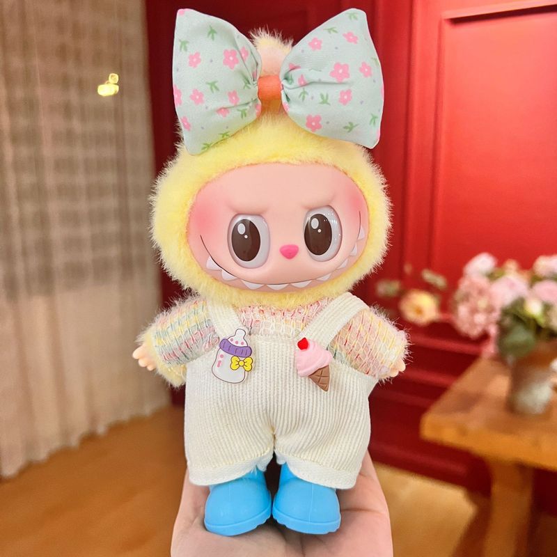ラブブベビー服のみ 17cm ビニールフェイスドール ラブブシートパーティー 一世代と二世代の着替えセット|undefined