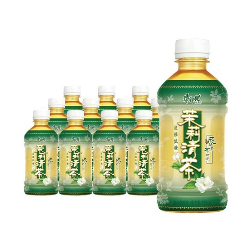 Master Kong Iced Black Tea and Green Tea Beverage 330ml x 12 Mini Bottles, Mini Peach Oolong Orange Juice Beverage, Full Carton