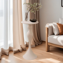 床头角几美式简约沙发边几铁艺复古咖啡桌小圆桌创意阳台小茶桌子