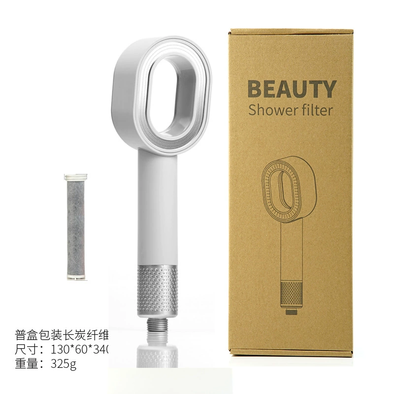 Ароматерапевическая душевая насадка (стиль Dyson) с угольным фильтром и подарочной упаковкой, 34×13×6 см