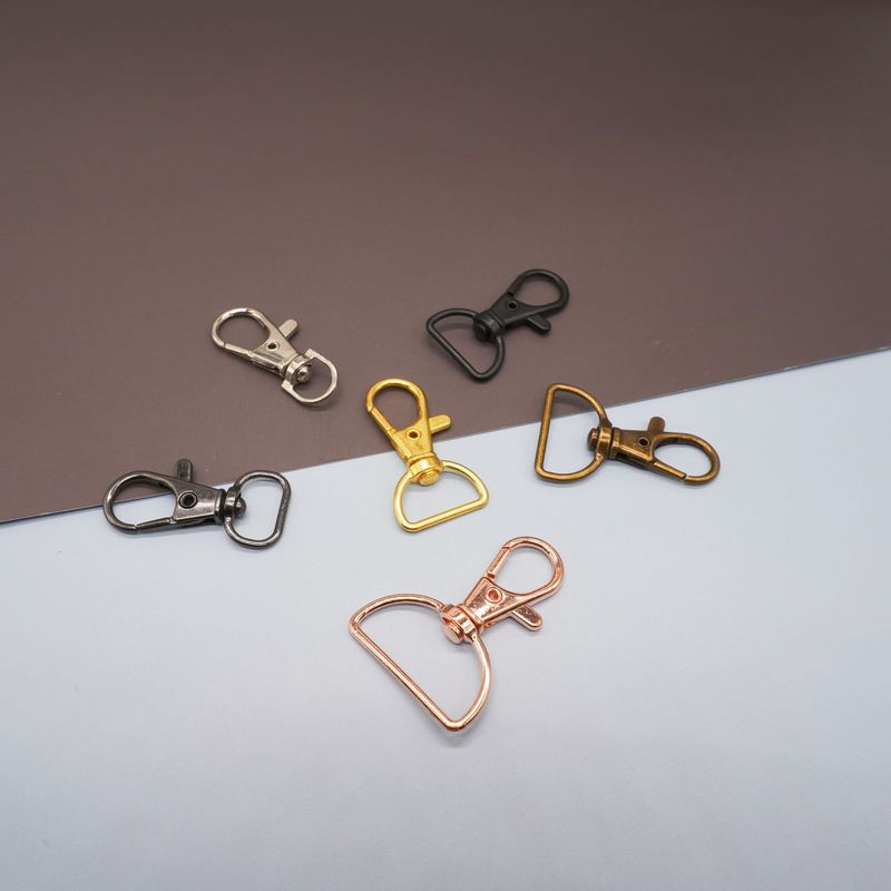亜鉛合金製キーホルダー用ローリングメッキ魚口型バックル、ロブスタークラスプ、錆びないメッキ加工のキーホルダー用アクティビティ魚口型バックル|undefined