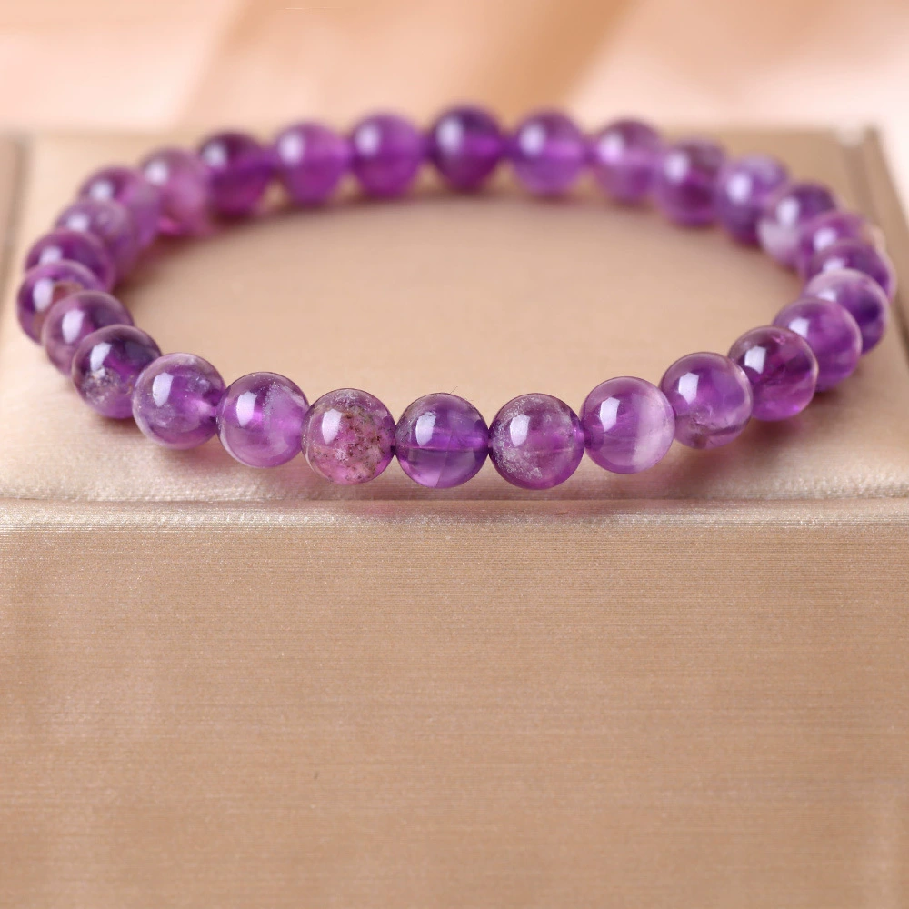Природная коллекция Уругвайский аметистовый браслет женский фиолетовый хрустальный браслет мужская пара ювелирных изделий подарок