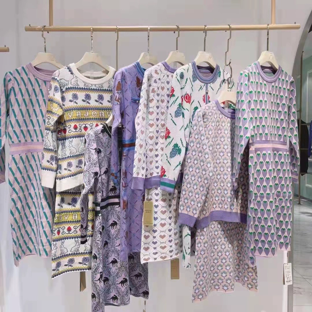 Свитер набор 23 зимний новый европейский и американский дикий женский трикотажный свитер