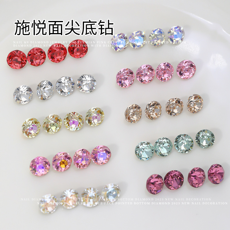 New Nail Art Accessories with Pointed-Back Round Rhinestones, Starry Sky, Super Shiny Colorful Crystal Rhinestones, Nail Filler, and Nail Decorations New Nail Art Accessories with Pointed-Back Round Rhinestones, Starry Sky, Super Shiny Colorful Crystal Rhinestones, Nail Filler, and Nail Decorations