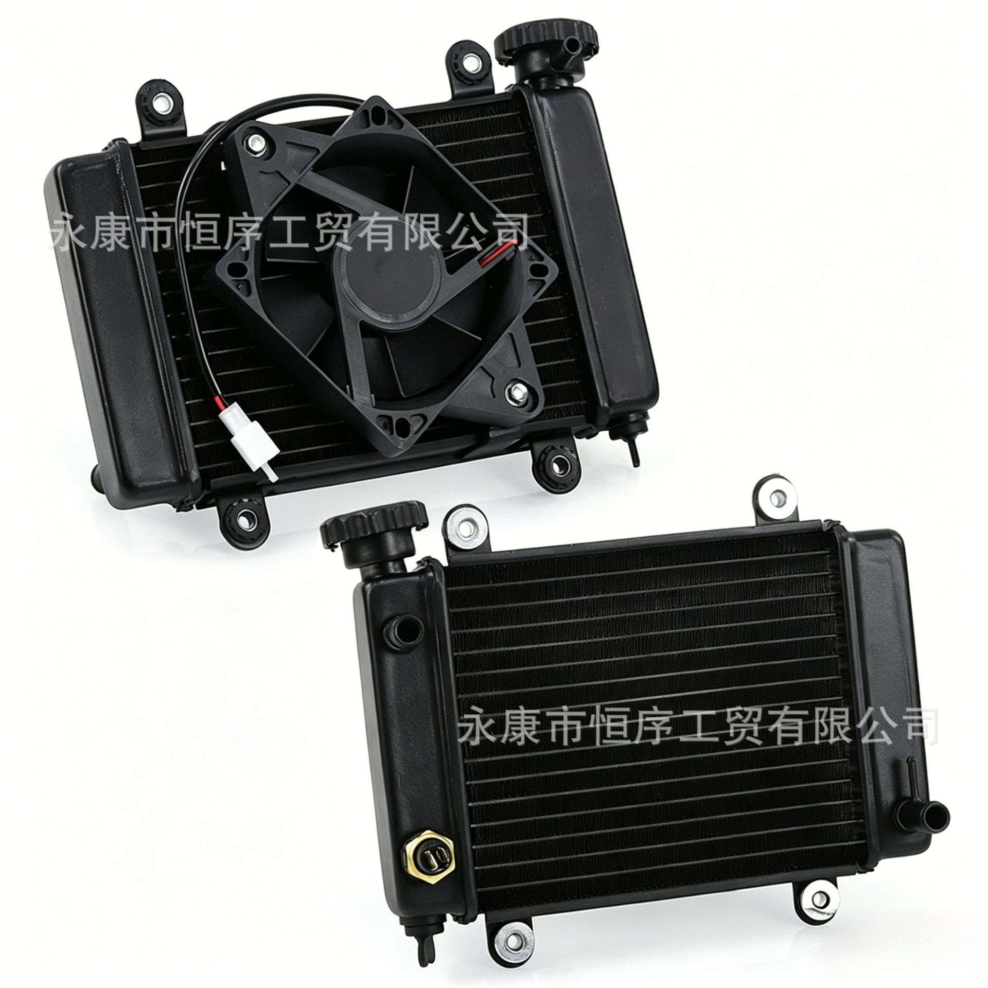 Atv Beach Bike Off-Road Motorcycle Accessories: Da Gong Da Han Niu Da Tong Ma Long Water-Cooled Fan, Hot Water Tank, Radiator