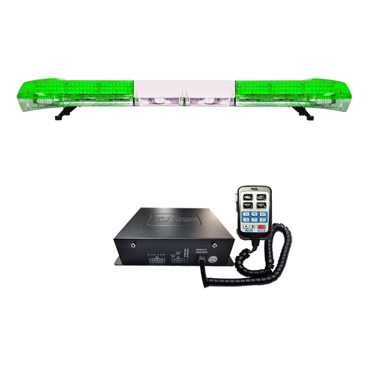 LED warning light long row strobe light flashing signal light 2.48m B+ dual speakers + siren 9400G2