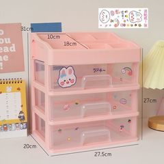 Plastic storage box student diary miscellaneous dressing table dorm study desk shelf desk storage and organization box