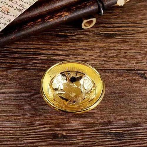 Pocket small bowl ornaments, decorative bowls, gold-plated bowls, alloy mini gold bowl crafts, weekly props, photo props