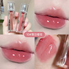 Transparent lip gloss, matte lipstick, translucent shading, mirror effect