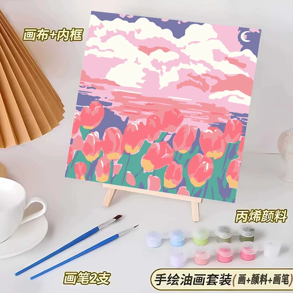 Intense color oil painting 138 (free brush + paint)