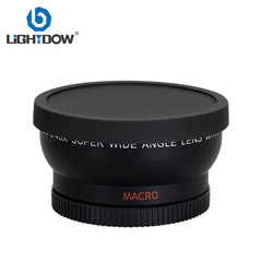 49/52/55/58mm 0.45倍広角マクロ二合一眼レフ付加レンズはキヤノンニコンを適用する