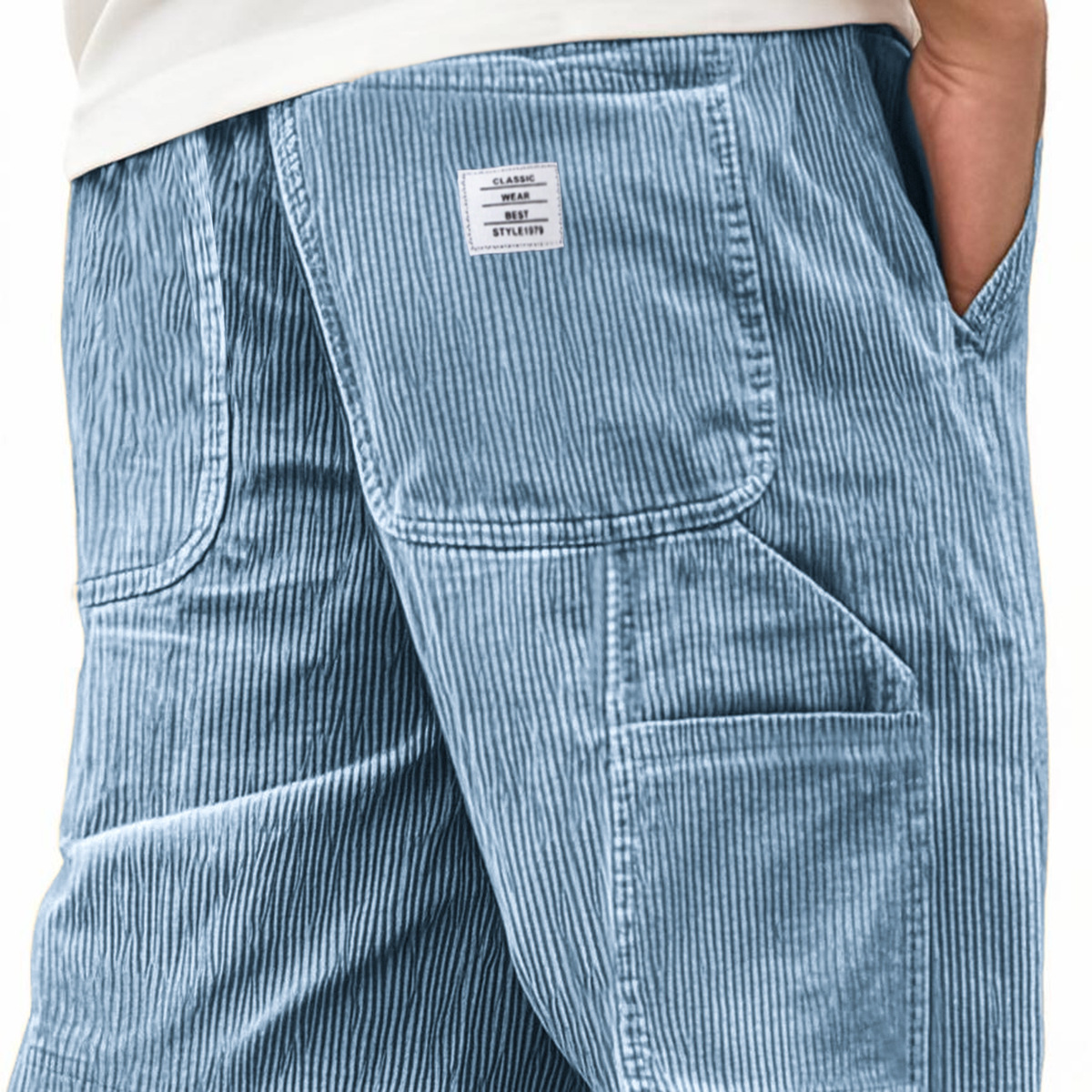 Dk 130101 # Double Pocket 2025 Cross-Border Amazon New Striped Versatile Casual Men's Shorts