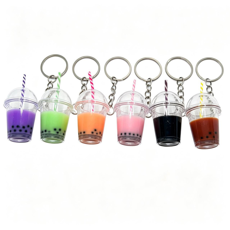 European and American New Style Coffee Cup Keychain Pendant, Pearl Milk Tea Bag Pendant, Imitation Iced Americano Coffee Pendant