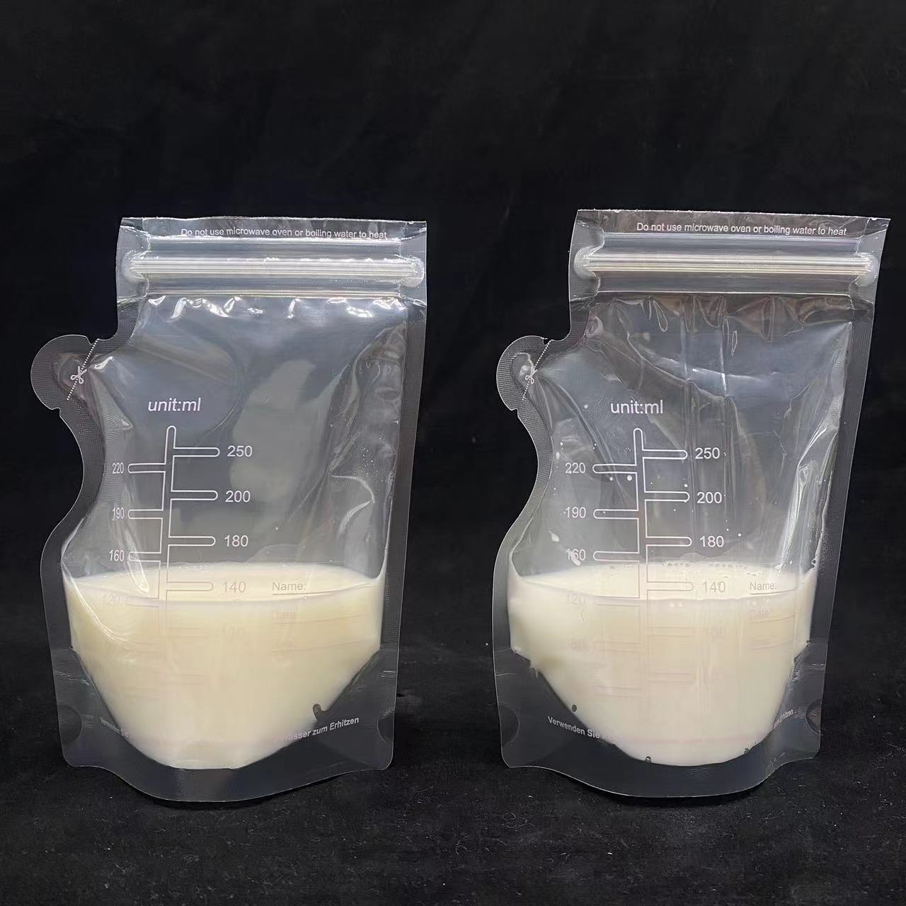 Bolsas de almacenamiento de leche Bolsas de conservación de leche materna 30 piezas Bolsas de almacenamiento de leche desechables Bolsas de almacenamiento Multicapacidad