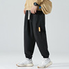 K3357 large size casual pants plus fat, fat man fat guy hip -hop fashion tide with small feet Haren trousers