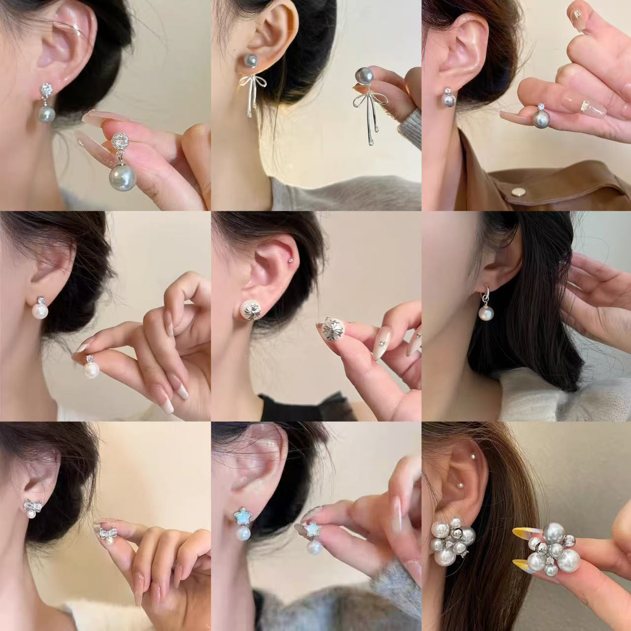 珍珠流苏超闪锆石耳环小众精致时尚百搭耳坠轻奢高级感耳钉耳饰品