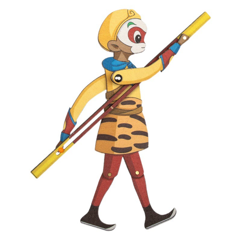 Теневые игры, игрушки «сделай сам», деревянная кукла «Путешествие на Запад», игра с персонажем трех королевств, детский день, упаковка материалов ручной работы