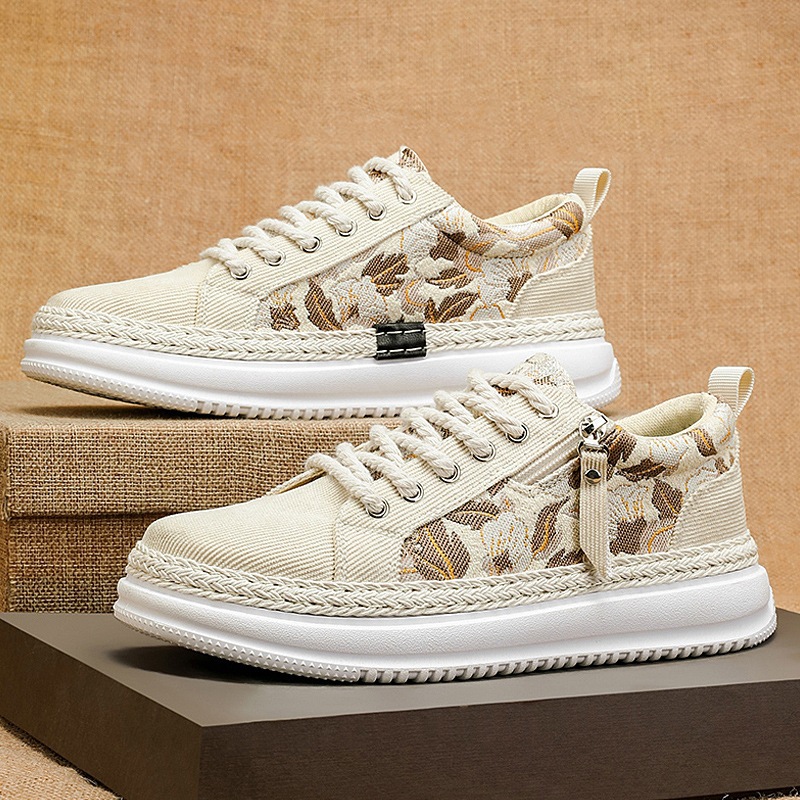 Zapatos de hombre Versión coreana de zapatos de moda de todo fósforo para hombre 2025 moda de nicho deportes zapatos casuales adolescentes estudiantes pana