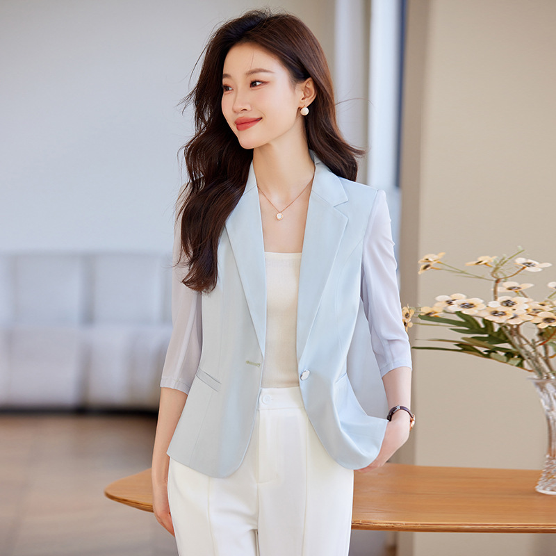 Short Suit Coat Women's Small 2025 Summer New All-match Top Elegant Casual Thin Women's Suit