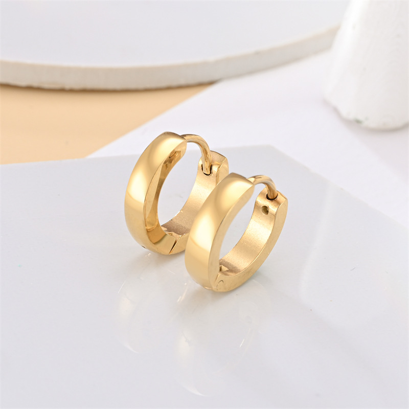 4g Weight 304 Stainless Steel Ear Needle Material Zircon Inlay Material Earrings Classification 1 Pair Quantity Daily Occasion 304 Stainless Steel Material Geometric Pattern All Seasons Season Unisex Gender Plating, Inlay Design Simple Style Style 1 Pair Simple Style Geometric Plating Inlay 304 Stainless Steel Zircon Earrings 1