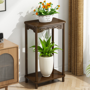Ft Flower Rack Storage Rack Balcony Decoration Layout Floor Indoor Living Room Flower Table Simple Chinese Style Fleshy Flower Pot
