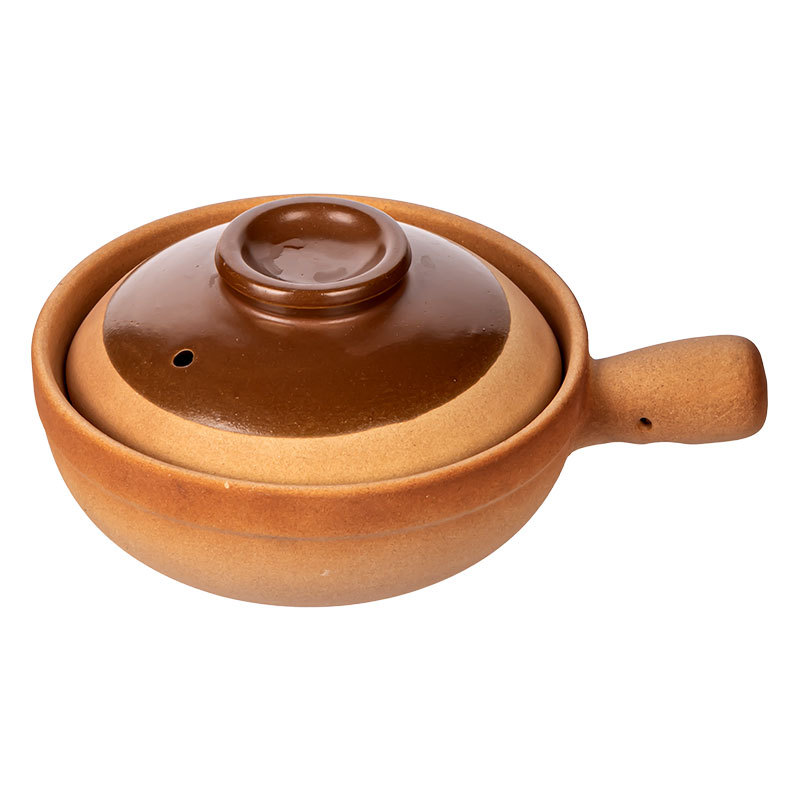 Textura de cerámica vieja olla de mortero doméstica con olla de tapa restaurante con mango olla de arroz con utensilios de arroz al por mayor image 6
