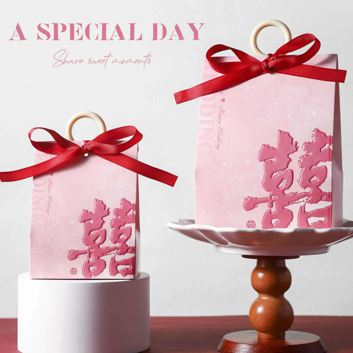 2505 pink + ring + ribbon