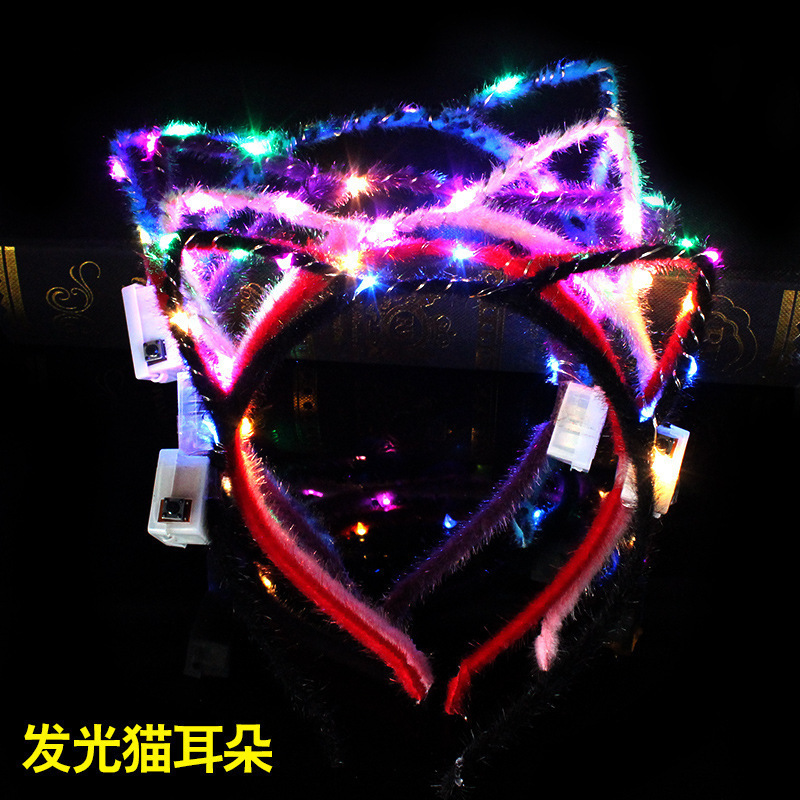 10 등 고양이 귀 (혼합 색상)